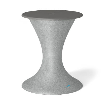 Ledge Lounger Autograph Umbrella Stand Ice Bin - Gray Lid, Granite Gray Base